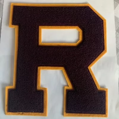 Varsity Jacket Style Letter R Embroidered 8” Vintage Riverview Pirates Michigan • $14.95