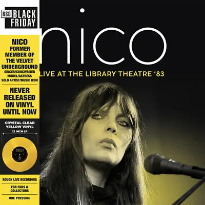 Nico - Live At The Library Theatre '83 [Used Vinyl LP] Colored Vinyl Clear Viny • $10.86