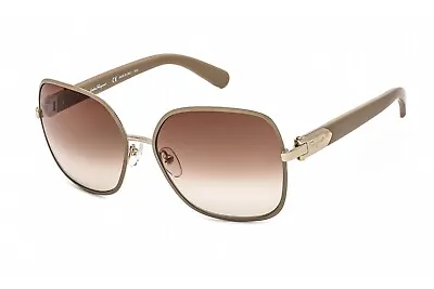 NEW Salvatore Ferragamo SF150S-743 Light Gold Sunglasses • $74.49
