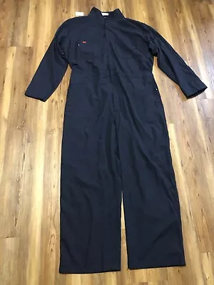 Safety First Men's Coverall Long Sleeve Jumpsuit Tall NAVY BLUE Size 56 L • $28.99