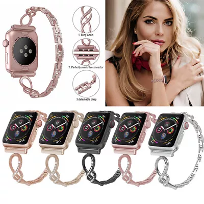 $1.99 • Buy Stainless Steel Bracelet IWatch Strap Apple Watch Band Series 7 SE 6 5 4 3 40/44