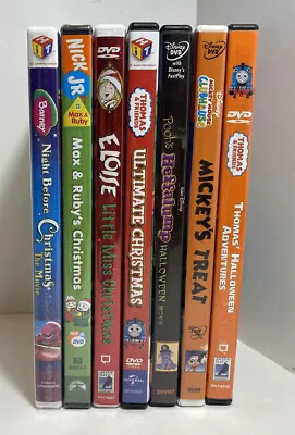 DVD Set Halloween & Christmas Kids Disney Thomas Barney Max Ruby Animated LOT 7 • $17.99