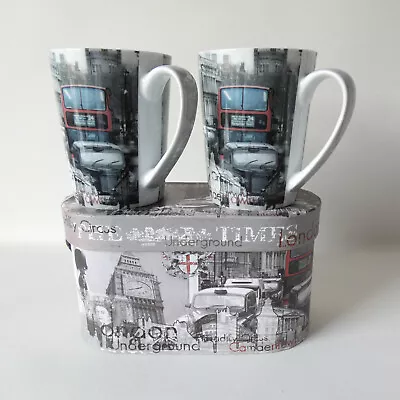 2 London Souvenir Porcelain Mugs Boxed. New & Unused Collectable Gift. Nuova R2S • £10