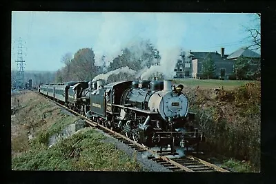 Train Railroad Steam Passenger Postcard Morris County Central RR #4039 & #385 • $3.49