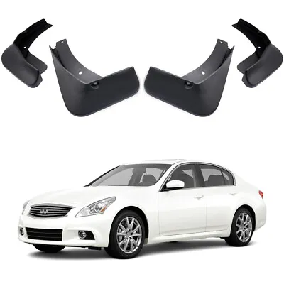 4Pcs Car Mud Flaps Splash Guard Mudguard Fender For 2007-2014 Infiniti G35 G37 • $59.48