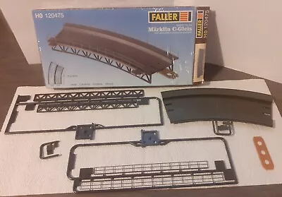 FALLER 120475 Curved (360mm: Radius 1) C-track Bridge Bed Kit. HO Gauge. Unused • £0.99