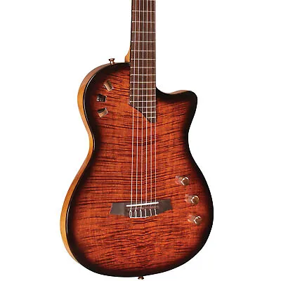 Cordoba Stage Guitar Thinline Acoustic-Electric Nylon-String Guitar Edge Burst • $734.02