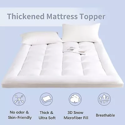 10CM Hotel Quality Mattress Topper 10cm Deep Thick Single Double King SuperKing • £26.97