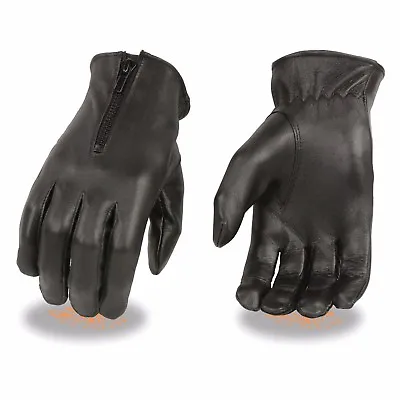 Milwaukee Leather Women's Unlined Leather Gloves W/  Zipper Closure - **SH722 • $14.99