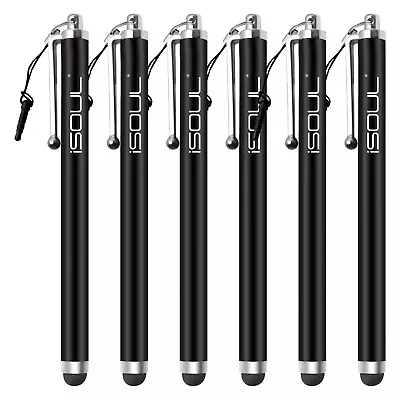 6x Micro-Fiber Capacitive Stylus Touch Screen Pen For All Mobile Phones Tablet • £5.25