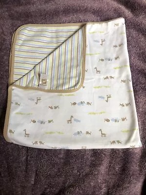 Carters Stretch Swaddle Baby Blanket Stripes Safari Jungle Monkey Elephant Lion • $9.99