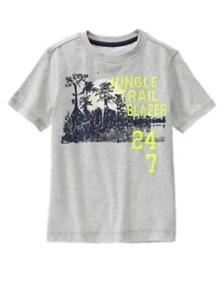 GYMBOREE DESERT EXPLORER GRAY W/ Jungle Trail Blazer S/S TEE 4 5 6 7 8 10 NWT • $4.49