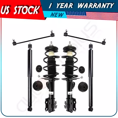 $237.77 • Buy Front Rear Shock Absorbers + Strut W/ Coil Spring Sway Bar Fits Toyota Yaris