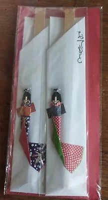 🇯🇵 2 X Japanese KIMONO 👘👘 Vintage Card Bookmark Bundle UNOPENED!! C23 • £4.99