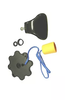 GARADOR Garage Door Plastic Handle Black External Internal Lock Pull Rope • £12