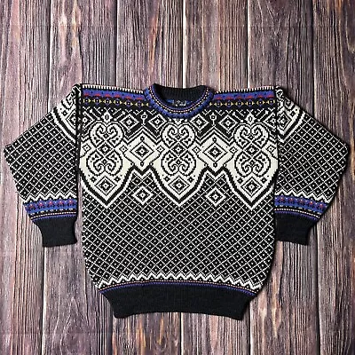 Vintage 90s Men's Dale Of Norway Norge Wool Sweater Pullover Size Large • $99.99