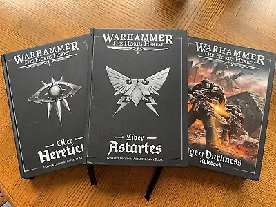 Horus Heresy Liber Astartes Hereticus + Rule Book Age Darkness 30k • £40