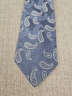 Michael Kors Tie -  3.5 In Blue Paisley Silk Necktie - Men's Classic • $9.97