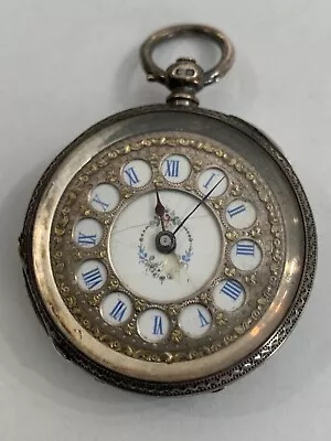 1881 Jos Walton (London) Sterling Silver Pocket Watch • $150