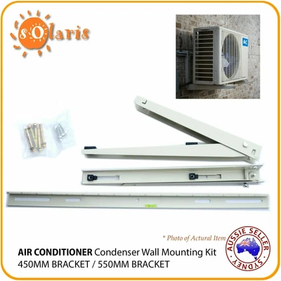 $48 • Buy Heavy Duty Air Conditioner Wall Mount Kit Galvanized Steel 450/550mm Bracket