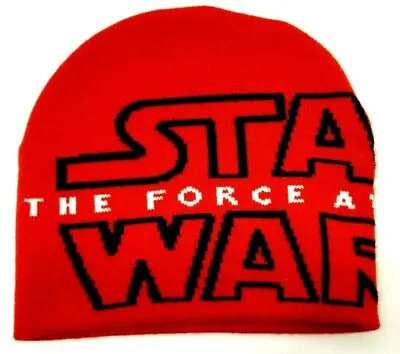 Star Wars The Force Awakens Red Knit Cap Beanie Hat (G38) • $8.99