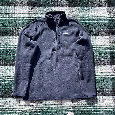 Patagonia Better Sweater 1/4 Zip Men’s Large Navy Blue • $29.99