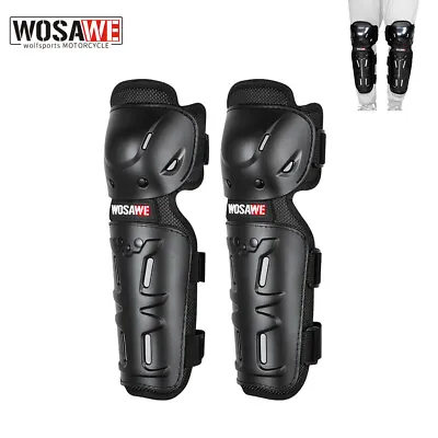 WOSAWE Motorcycle Shin Guards Knee Protector Motocross Bike Road Knee Pads Adult • $23.91