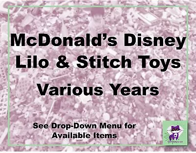 McDonald's Disney Lilo & Stitch Figures-Choose! • $7