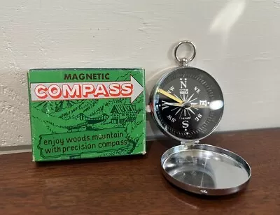 Vintage Magnetic Pocket Compass - Japan - New Old Stock - W/ Box • $14.99