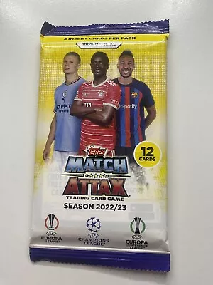 2022-23 Topps Match Attax Trading Cards- New/Never Opened - One Pack • $0.01