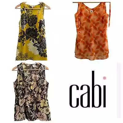 Cabi LOT Of 3 XS Sleeveless Shirts Tops Blouse VGUC • $62