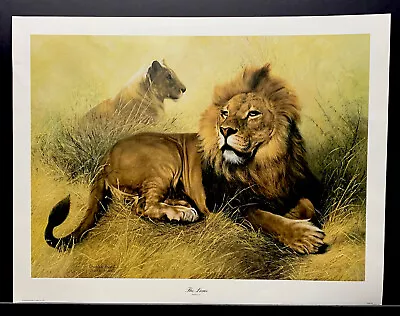 Charles Frace Signed Limited Edition Signed Print “The Lions” • $74.95