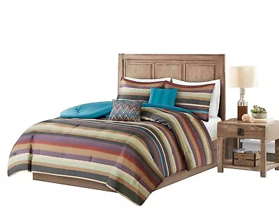 5pcs Cabin Lodge Rustic Bohemian Comforter Christmas Comforter Set Bedding Yukon • $37.99