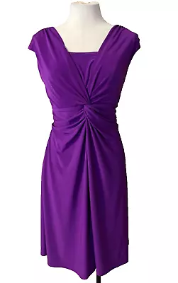 Chaps Ralph Lauren Stretch A Line Dress Washable Magenta P XL Extra Large Petite • $39.99