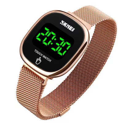 New Womens Watch Ladies Touch Screen Digital LED Date Stainless Steel Waterproof • $24.59