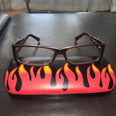 Ed Hardy Rare Eyeglass Frame EHO784 Hazel • $750