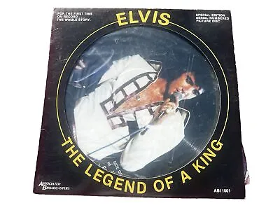 Elvis Presley The Legend Of A King Vintage 1980 Vinyl Record Picture Disc • $27.98