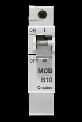 Crabtree 10 Amp Type B M6 Mcb Circuit Breaker Starbreaker • £4.96