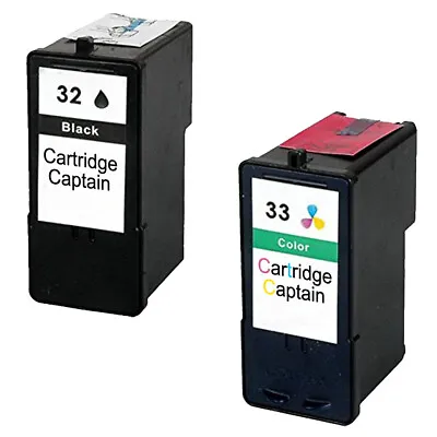 Lexmark No. 32 BK & 33 CL Ink For P915 P4330 P4350 P6250 P6350 • £15.59