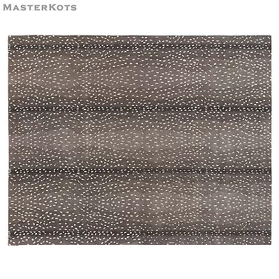 Antelope - Mink Hand-Tufted 100% Wool Soft Area Rug Carpet • £147.88