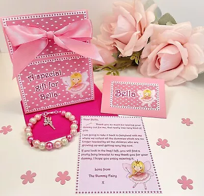 Personalised Dummy Fairy Letter Child’s Bracelet Personalised Gift Bag • £4.75