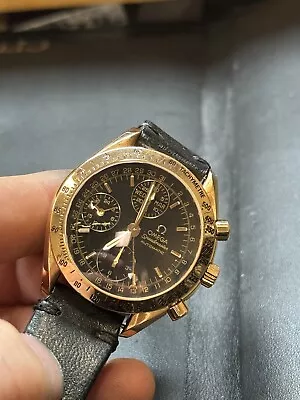 OMEGA Speedmaster Triple Date 18kt Solid Rose Gold Case. • $6800