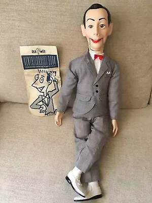 Pee-Wee Herman Rare Vintage 1989 26  Ventriloquist Doll/Pull String Hoop • $128