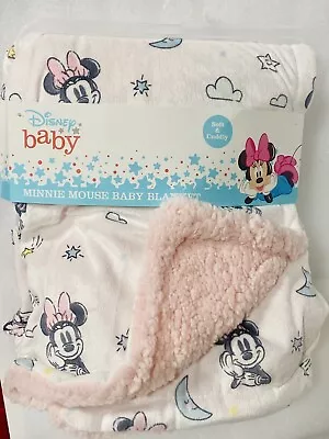 Disney Baby Minnie Mouse Baby Girl Blanket NWT 30x40 • $29.04