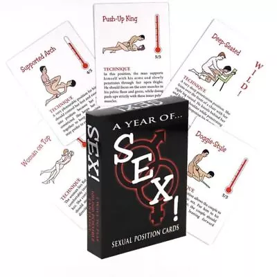 Erotic Games Adult Sex Position Cards Sexy Playing Card Set For Couple Games UK • £6.09