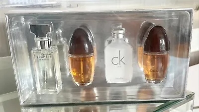 🤩Calvin Klein 60ml Set Perfume 4 X 15ml Travel Size Eternity Obsession CKOne • £25