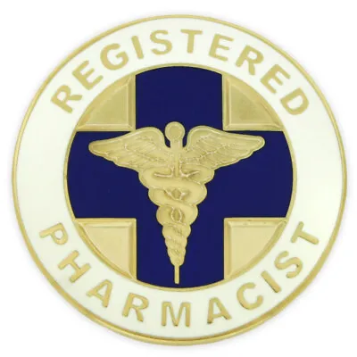 PinMart's Registered Pharmacist Medical Caduceus Lapel Pin • $7.77