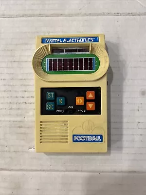 1977 Mattel Electronics Hand Held Football Arcade Game TestedNo  Sound Or Cover • $28.49