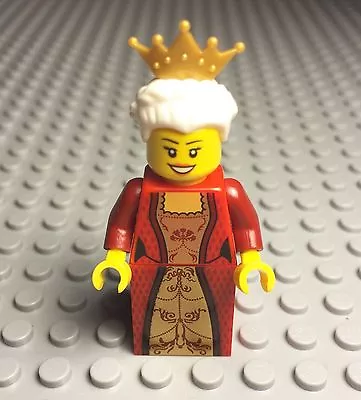 Lego CastleKingdoms Grandma Queen Female Mini Figure W/ Pearl Gold Tiara Crown • $5.99