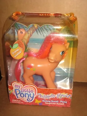 My Little Pony Butterfly Island Sunny Scent Tangerine Sunset Orange 2005 NIP • $25.64